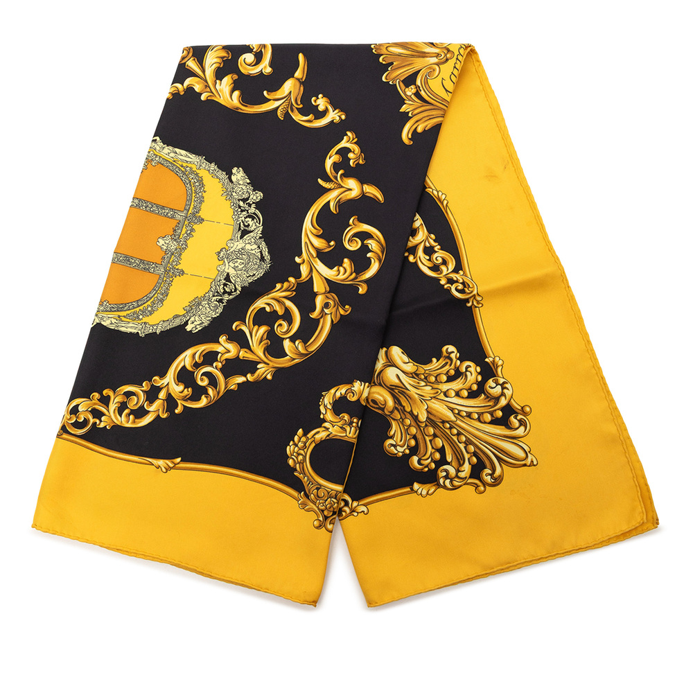 Pre-Loved Hermes Carrosses d Or Silk Scarf